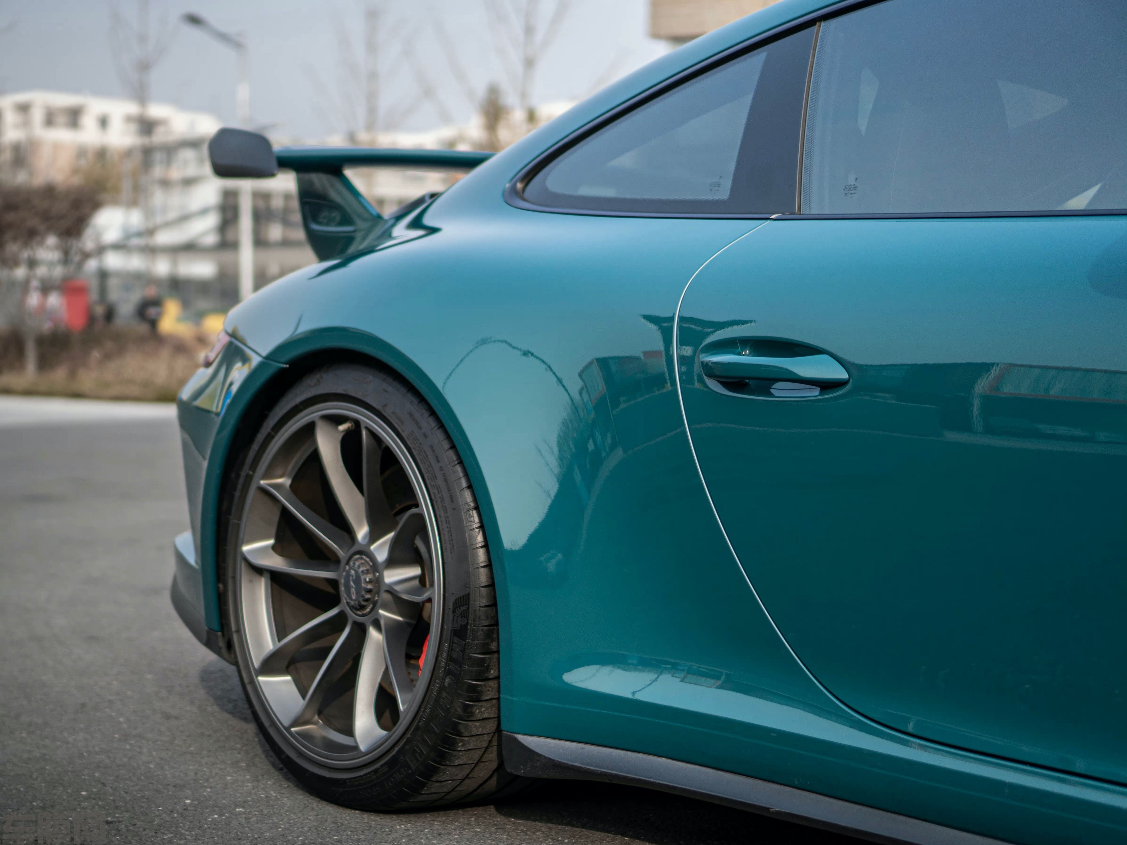 保时捷911 GT3 地狱绿改色膜 效果图