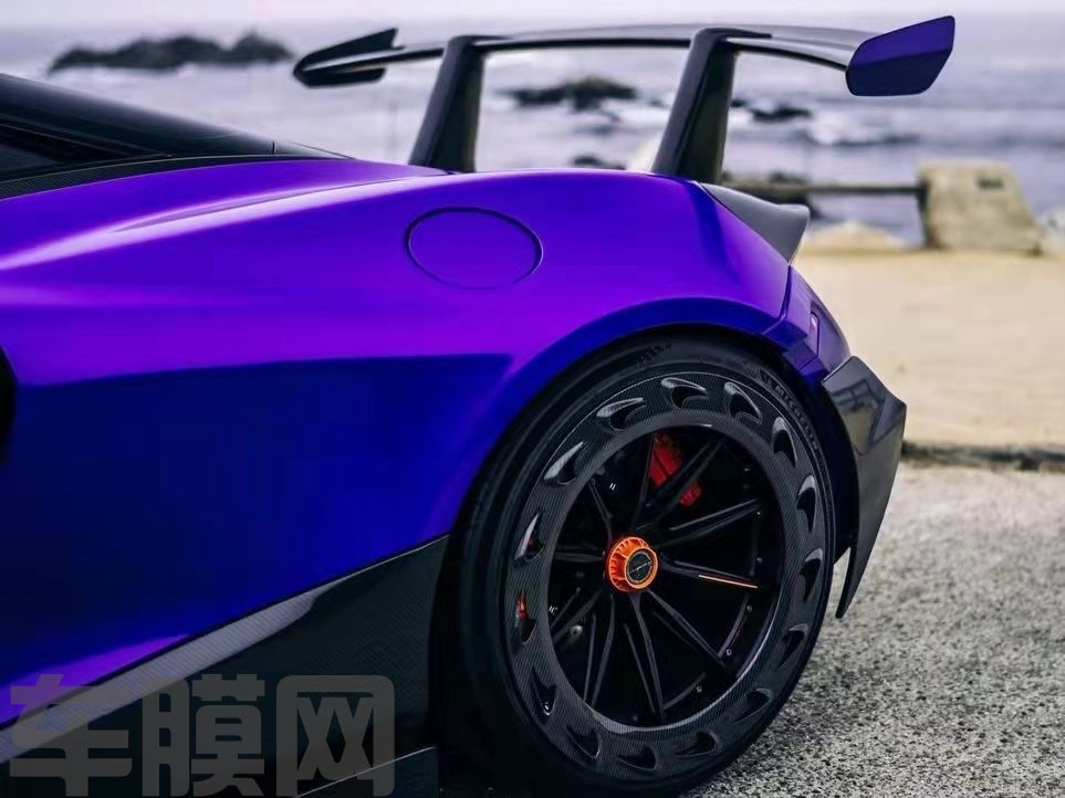 迈凯伦720S 赛道紫改色膜 效果图