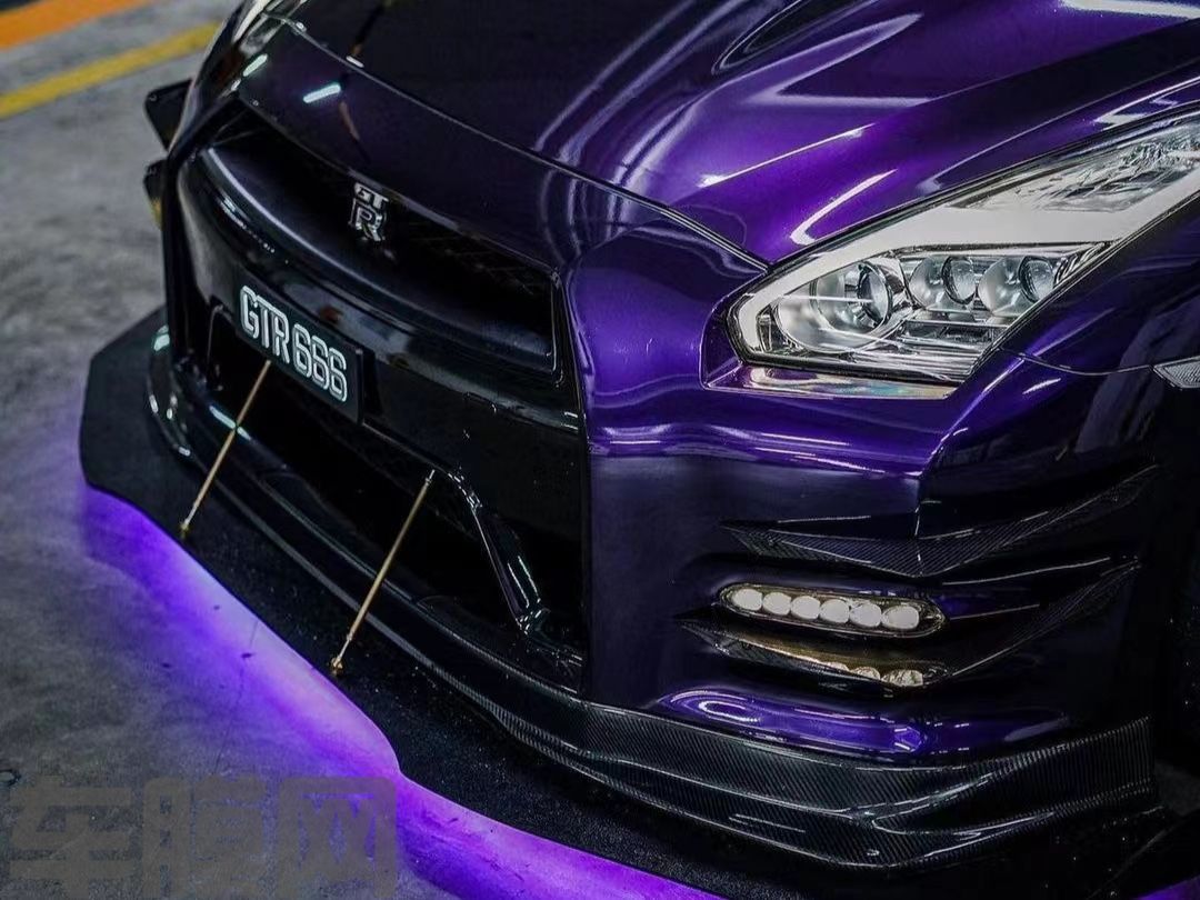 日产GT-R 金属午夜紫改色膜 效果图
