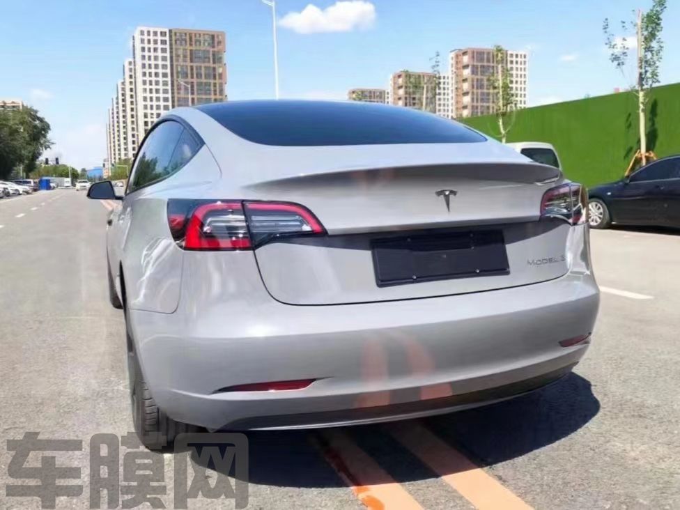 特斯拉Model 3 水晶纳多灰改色膜 效果图