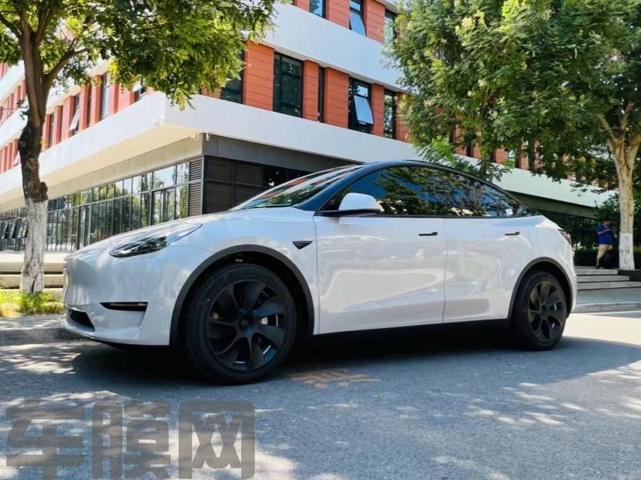 特斯拉Model Y 高亮纳多灰改色膜 效果图