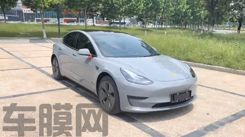 特斯拉Model 3 纳多灰改色膜 视频案例