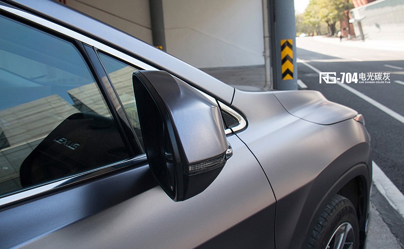 雷克萨斯RX200t车身改色贴膜电光炭灰