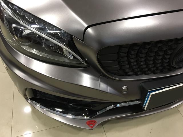 奔驰AMG全车改色贴膜案例电光棕灰