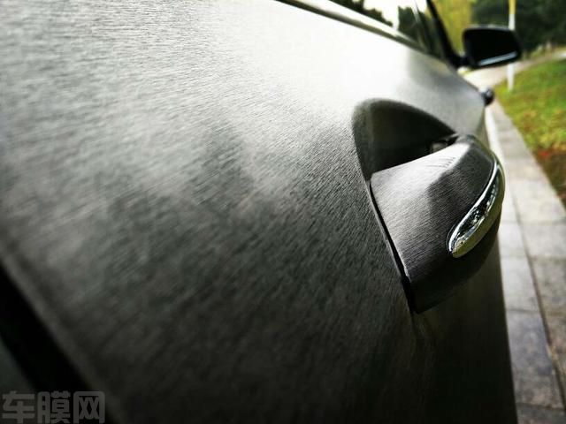 宝马5系GT全车改色贴膜拉丝黑效果图