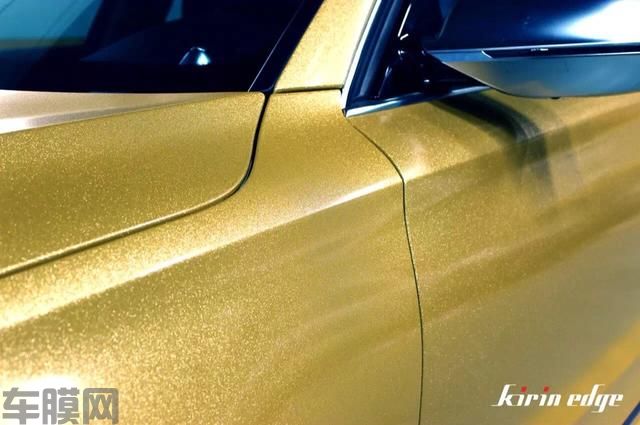 奥迪S8全车换装大珍珠金车身改色贴膜效果图