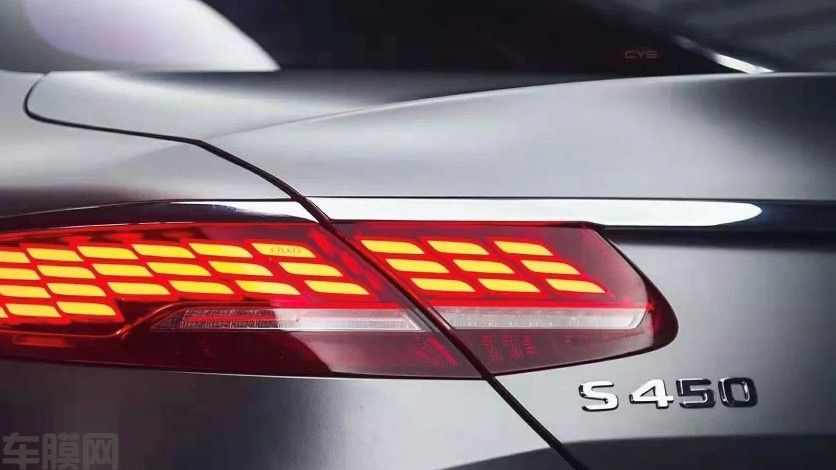 奔驰S450电光金属钛灰贴膜改色效果图