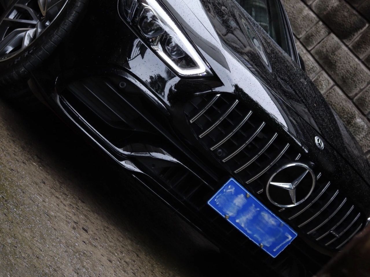 奔驰AMG GT50 超亮金属黑改色膜 效果图