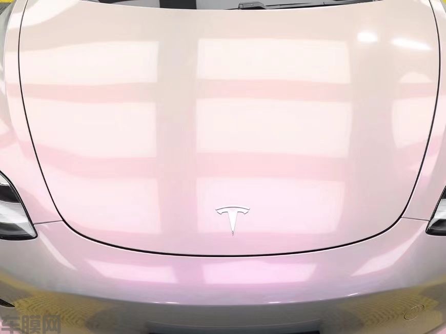 特斯拉 Model3 梦幻灰改色膜 效果图