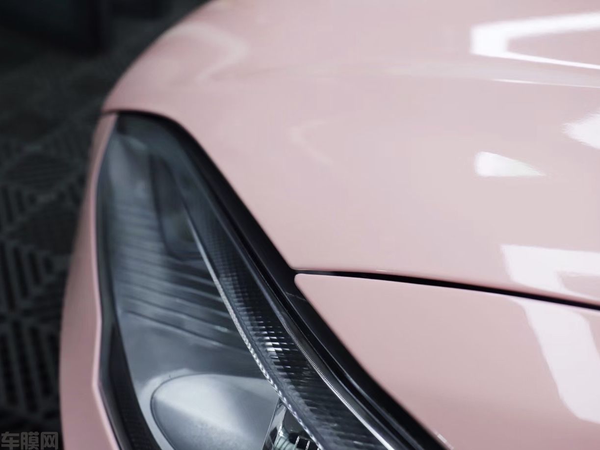 特斯拉Model 3 亮贝壳粉改色膜 效果图