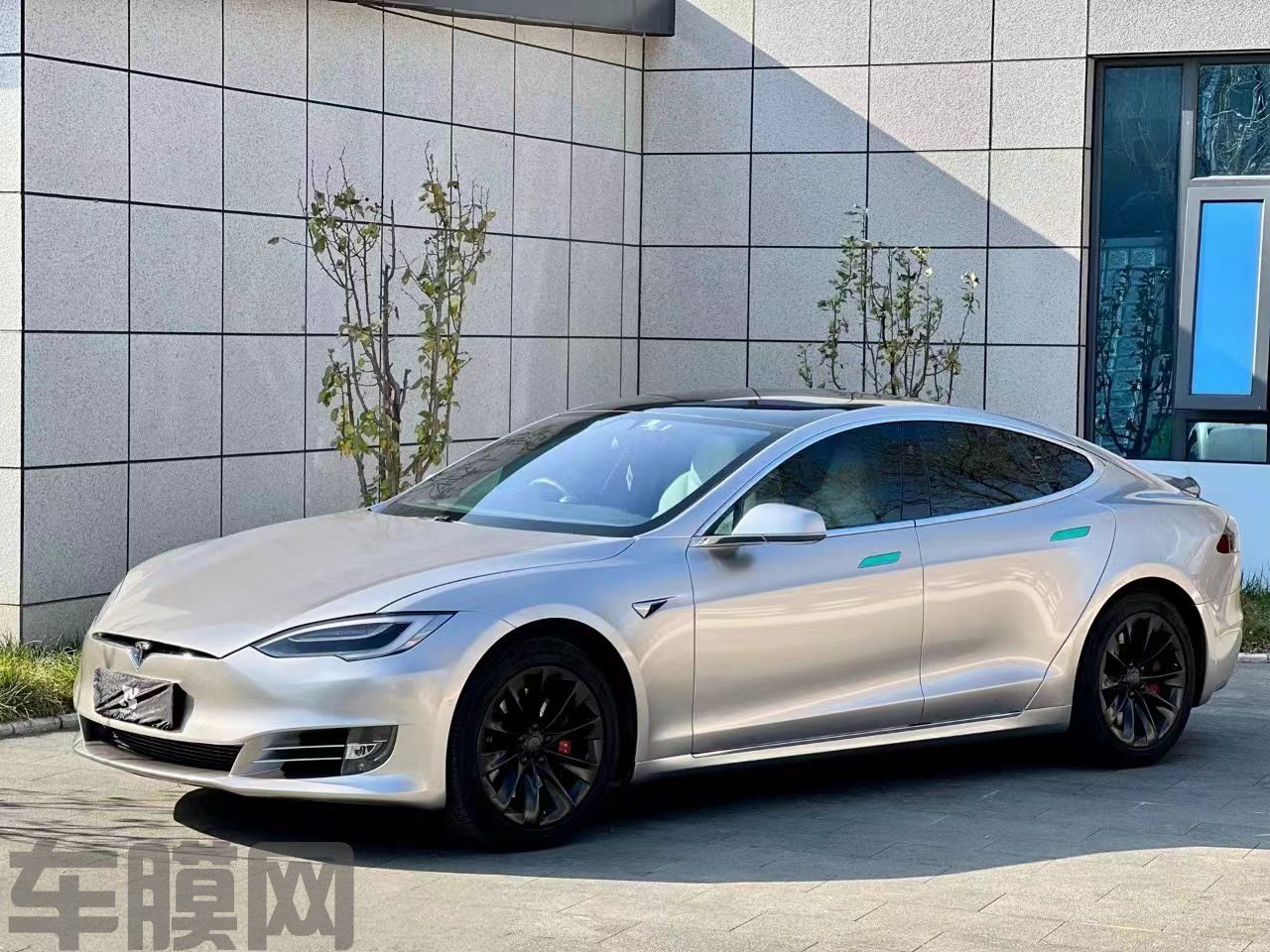 特斯拉Model S 金属钨钢改色膜 效果图
