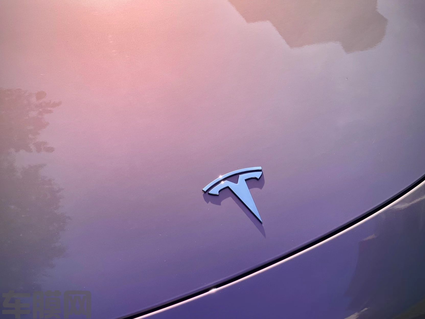 特斯拉Model 3 梦幻火山灰改色膜 效果图